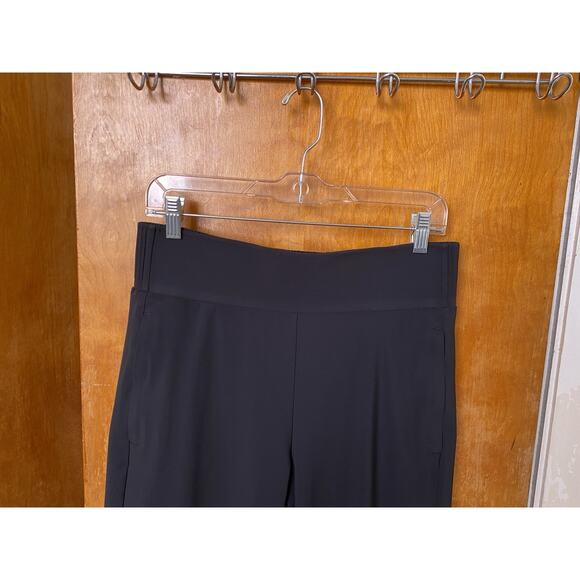 Athleta Cosmic Wide Leg High-Rise Anti-Wrinkle Black Pull-On Pants Sz M - Picture 3 of 8